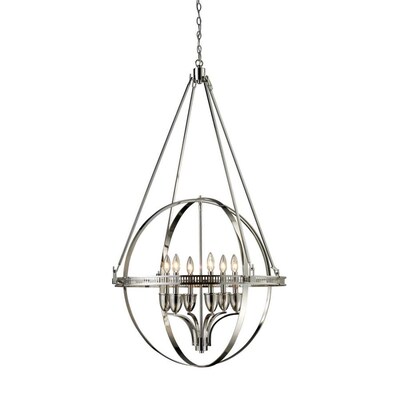 Westmore Lighting 6-Light Polished Nickel Transitional Chandelier Westmore Lighting 6-Light Polished Nickel Transitional Chandelier
