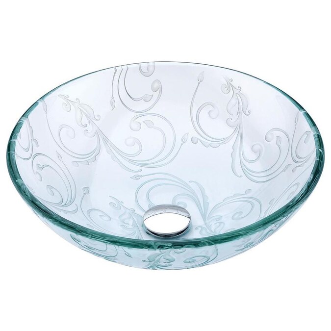 Anzzi Vieno Clear Fl Tempered Glass Vessel Round Bathroom Sink Drain Included 16 5 In X The Sinks Department At Com - Tempered Glass Circular Vessel Bathroom Sink Anzzi Vieno Clear Fl Tempered Glass Vessel Round Bathroom Sink Drain Included 16 5 In X The Sinks Department At Com - Tempered Glass Circular Vessel Bathroom Sink