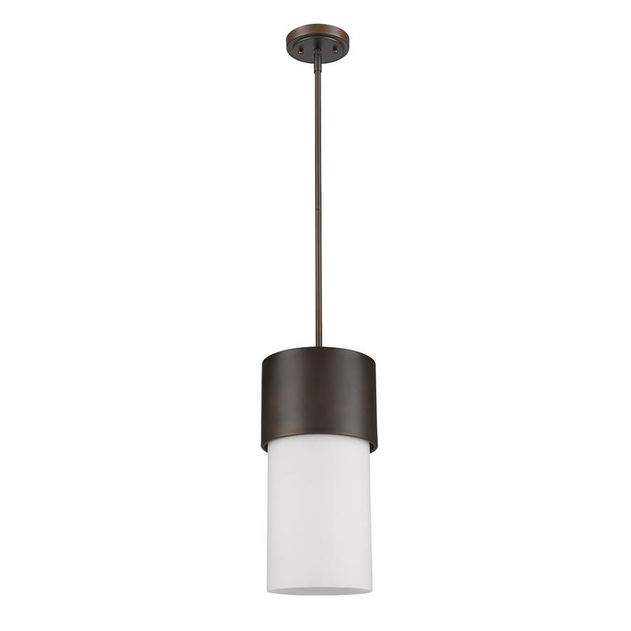 Acclaim Lighting Midtown Raw Brass Moderncontemporary Frosted Glass Cylinder Pendant Light In 