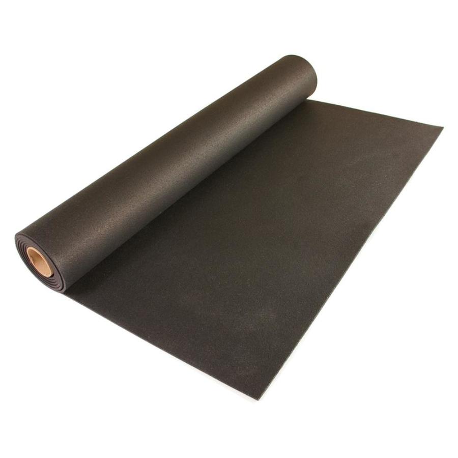 Shop Greatmats Rolled Rubber 48in x 120in Black Loose Lay Rubber