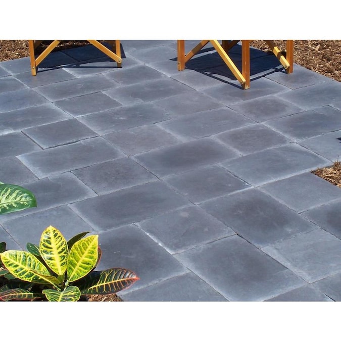 Charcoal Concrete Patio Stone (Common: 12-in x 12-in; Actual: 12-in x