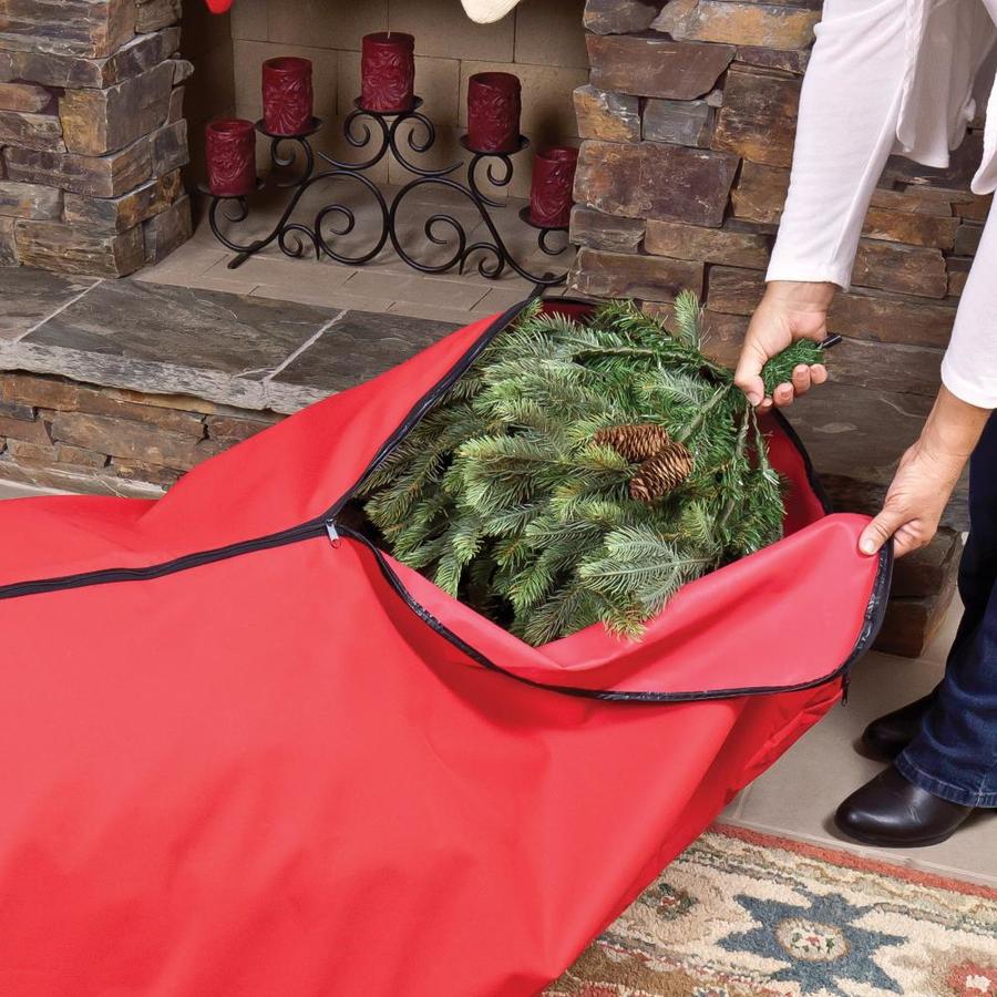 deluxe christmas tree storage bag with wheels
