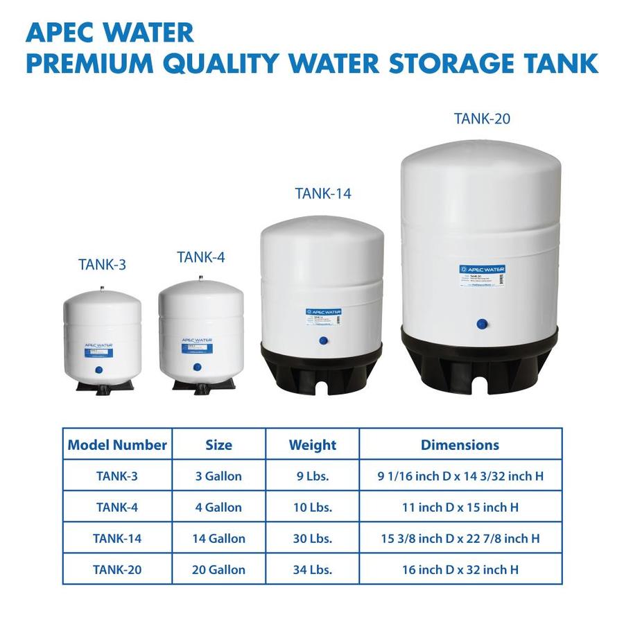 APEC Water White Brine tank in the Pressure Tanks department at