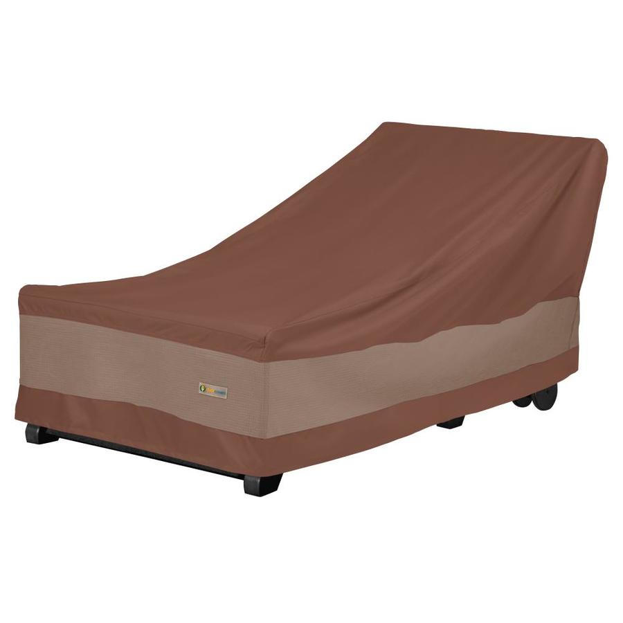 Duck Covers Ultimate Mocha Cappuccino Polyester Chaise Lounge Cover In The Patio Furniture Covers Department At Lowes Com