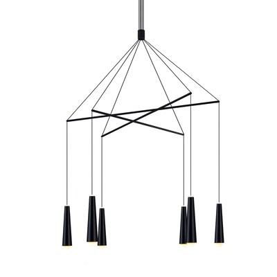 VONN Lighting Expression Black Modern/Contemporary Antler Chandelier VONN Lighting Expression Black Modern/Contemporary Antler Chandelier