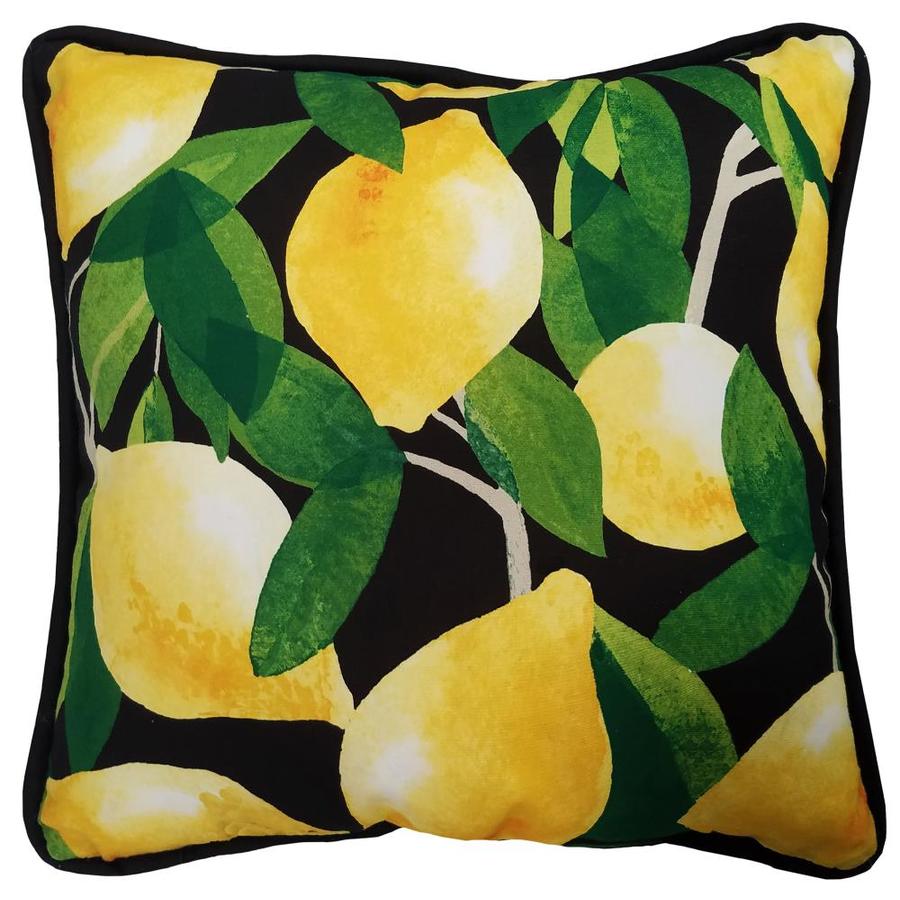 black and yellow outdoor pillows