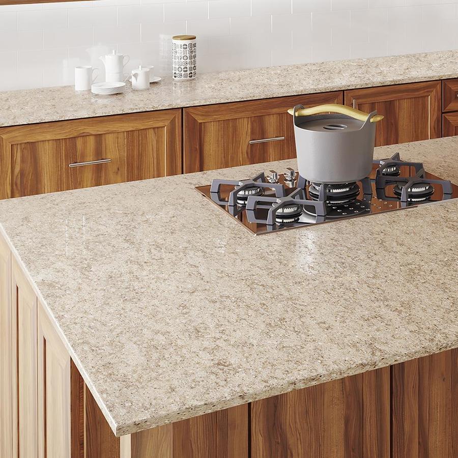 Allen Roth Kelsey Creek Quartz Off White Kitchen Countertop Sample In