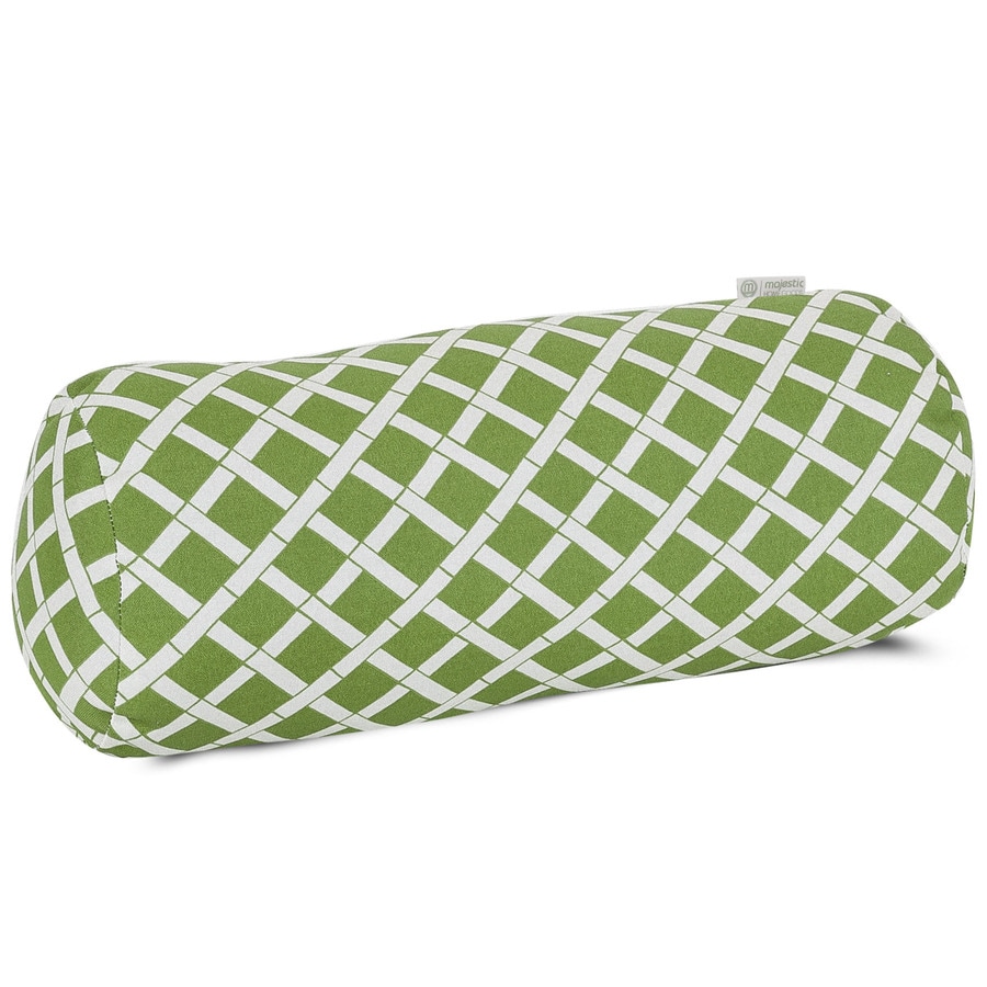 Shop Majestic Home Goods Sage Bamboo Geometric Bolster ...