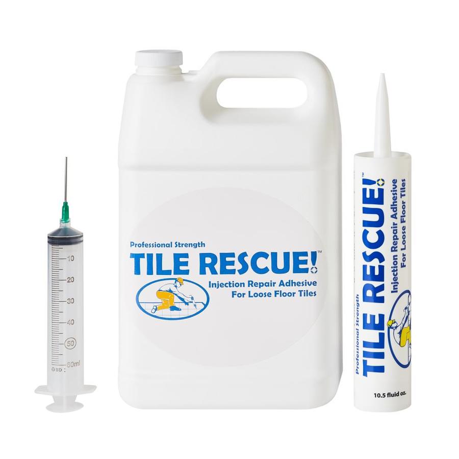 TILE RESCUE 1Gallon Injection Repair Adhesive W/Syringe Tile and Stone