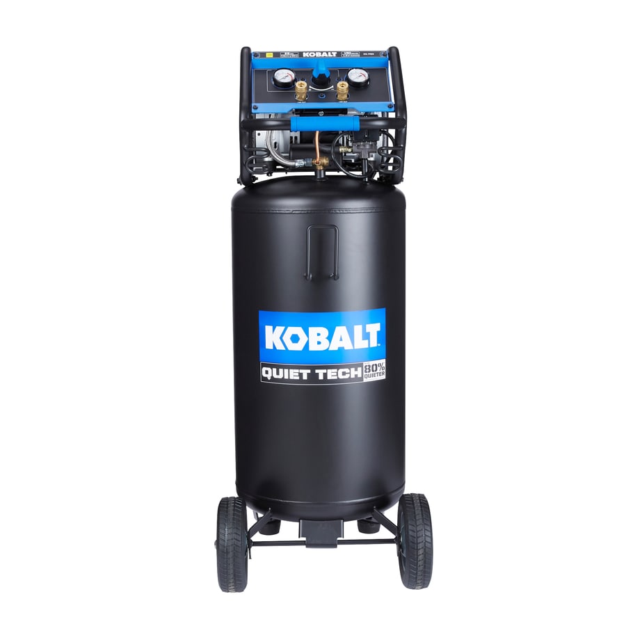 Kobalt Quiet Tech 26 Gallon Single Stage Portable Electric Vertical Air