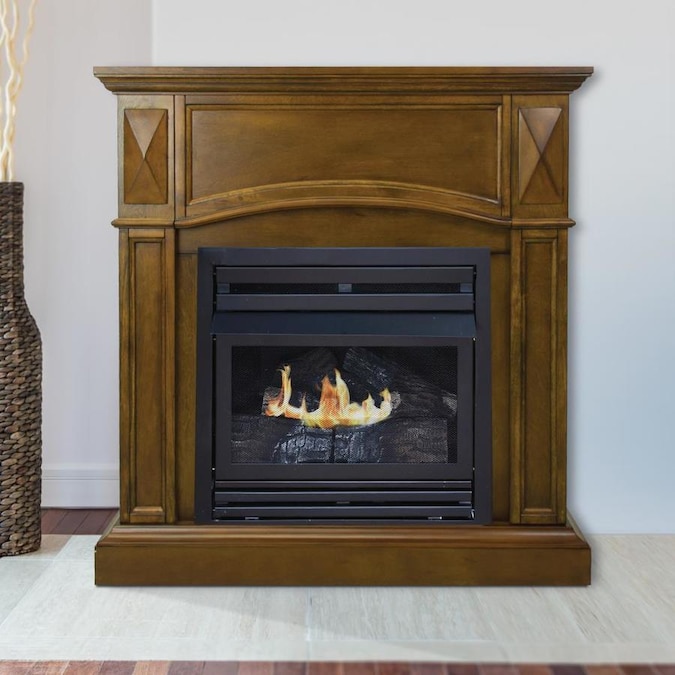 Rich Heritage Pleasant Hearth 46 Full Size Natural Gas Vent Free Fireplace System 32,000 BTU