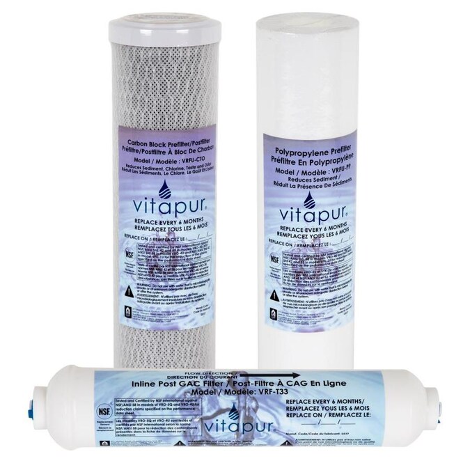 one size Vitapur 3-Pack Replacement Filters Water Filtration White