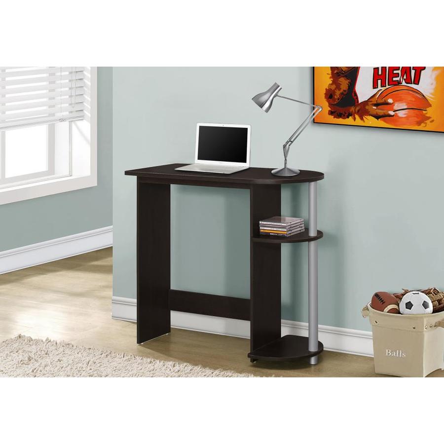 Monarch Specialties 32-in Brown Modern/Contemporary Computer Desk In ...