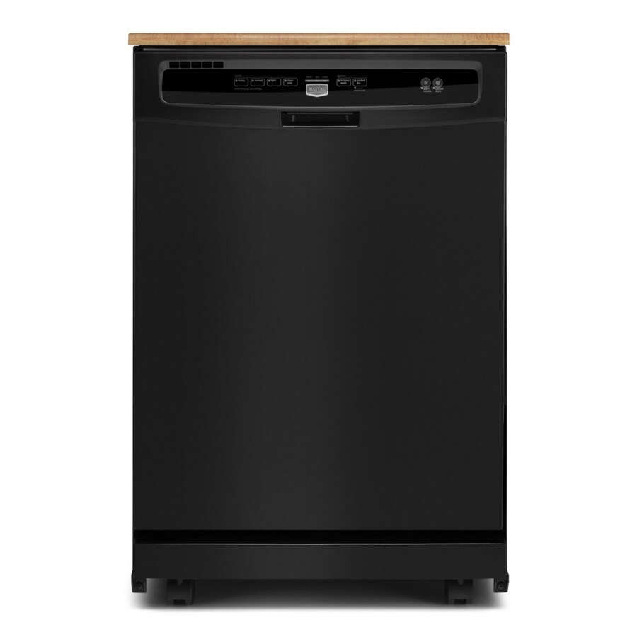 Maytag 24 1 8 Inch Portable Dishwasher Color Black At Lowes