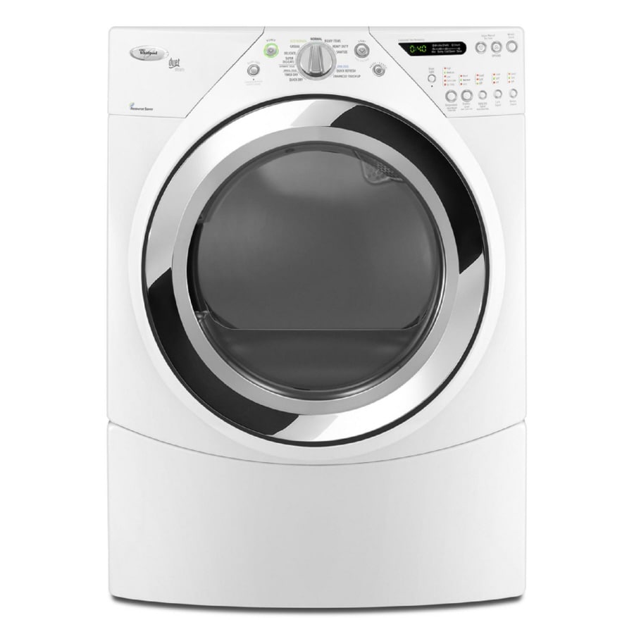 Shop Whirlpool Duet 7.2cu ft Stackable Gas Dryer with Steam Cycle (White) at