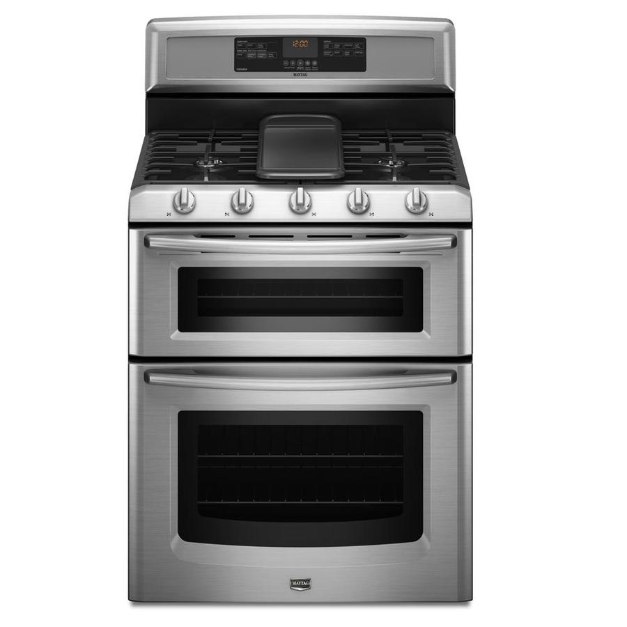 Maytag Mer6755aaw 30 Inch Freestanding Smoothtop Electric Double Oven Range With 4 Radiant Elements Including 12 Inch Power Boost Element Hot Surface Indicator 6 3 Cu Ft Self Clean Ovens Precision Cooking System And