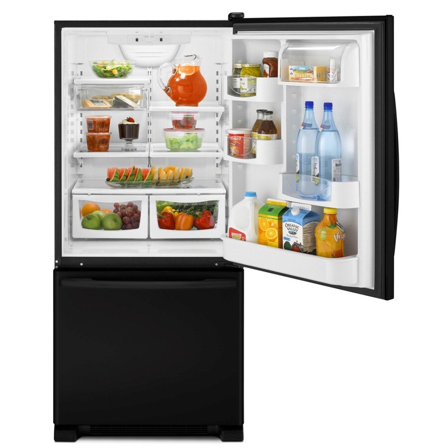 Maytag 21.9-cu Ft Bottom-Freezer Refrigerator With Single Ice Maker ...