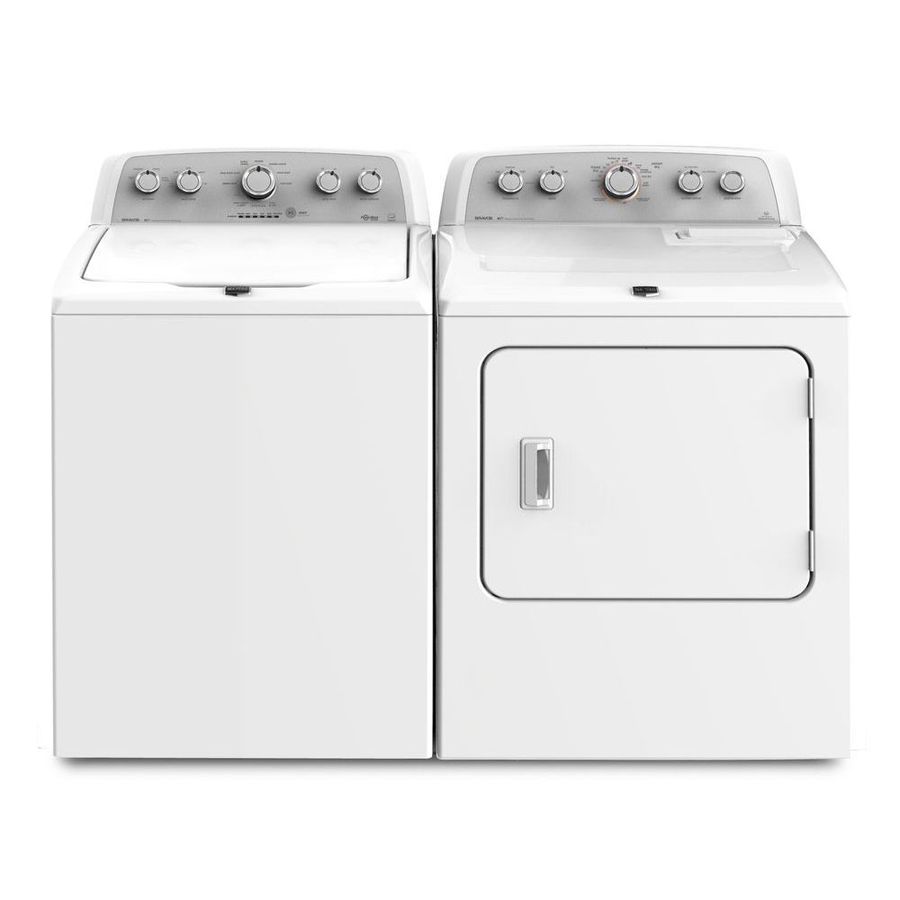 Maytag Bravos x 3cu ft High Efficiency TopLoad Washer (White) in the