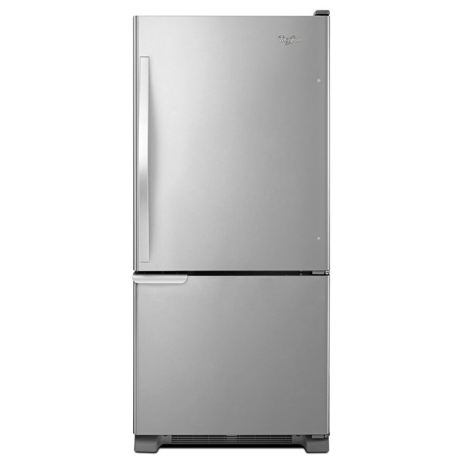 Shop Whirlpool 18.7cu ft BottomFreezer Refrigerator (Stainless Steel