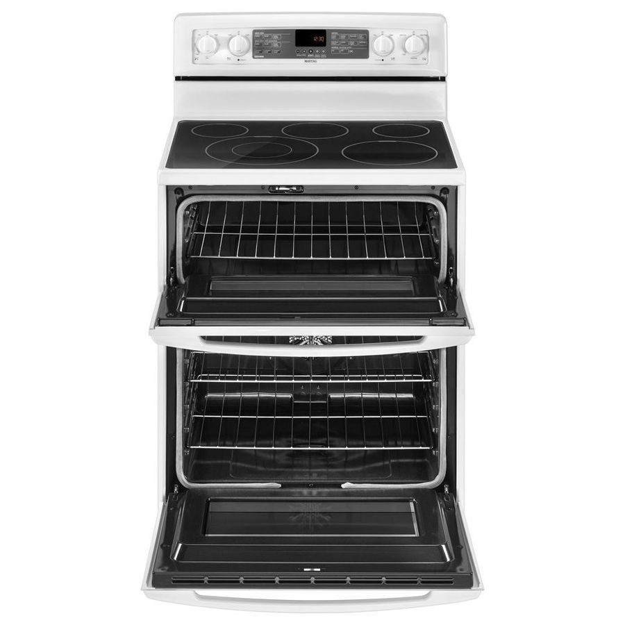 maytag double oven electric range