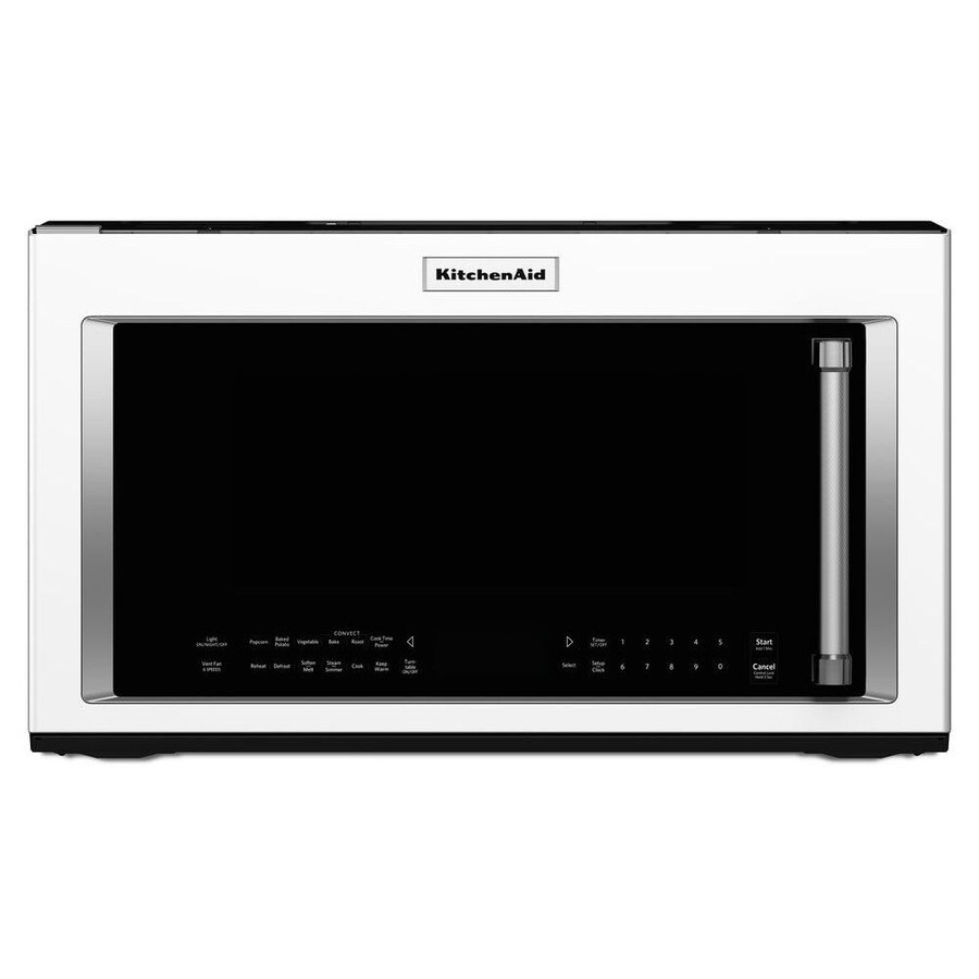 Kitchenaid 19 Cu Ft Over The Range Convection Microwave With Sensor Cooking White In The Over The Range Microwaves Department At Lowescom