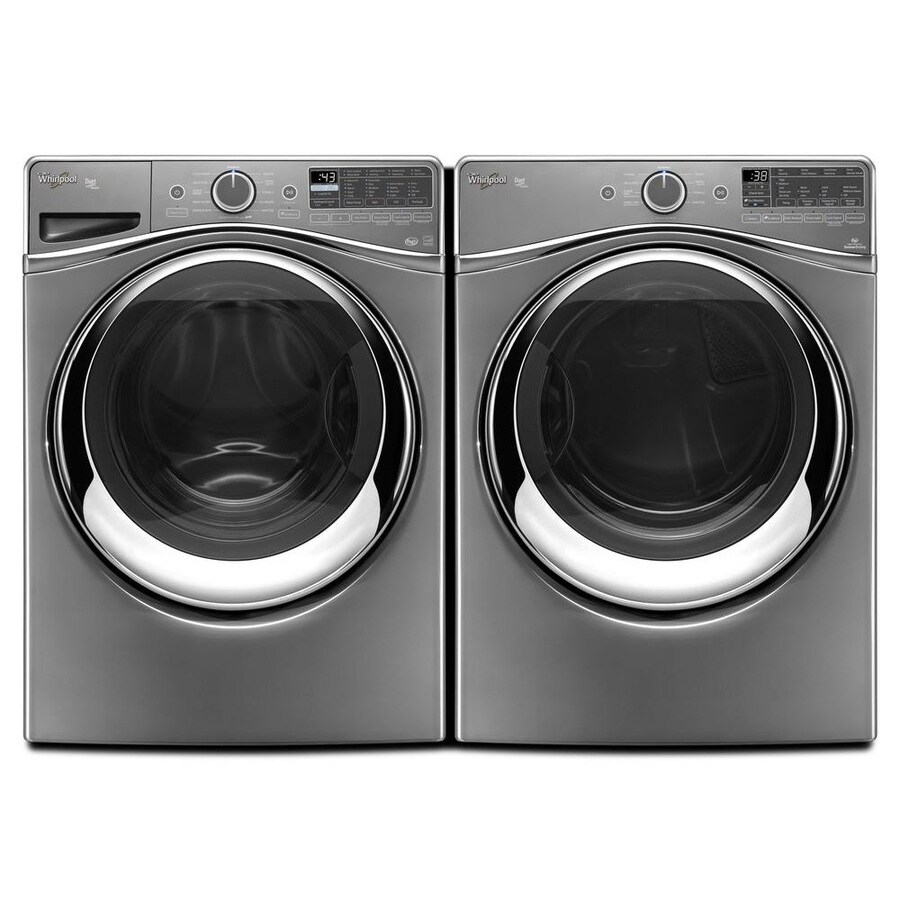 Whirlpool Duet 7.3-cu Ft Stackable Steam Cycle Electric Dryer (chrome 