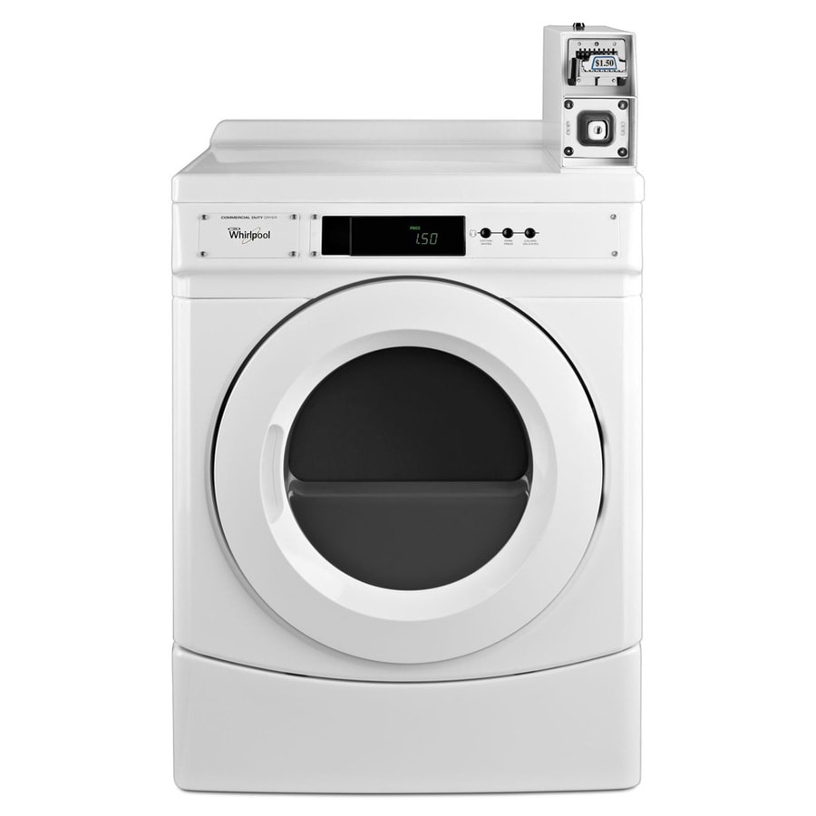 shop-whirlpool-6-7-cu-ft-coin-operated-electric-commercial-dryer-white