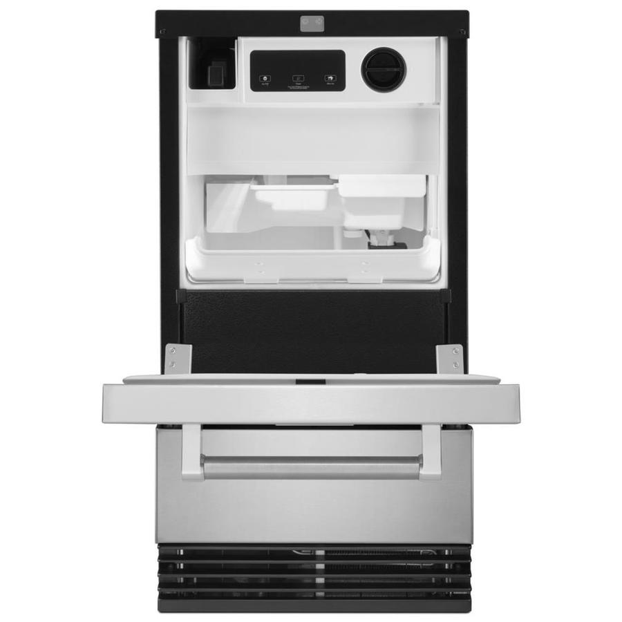 KitchenAid 50lb Dropdown Freestanding/BuiltIn Ice Maker (Stainless