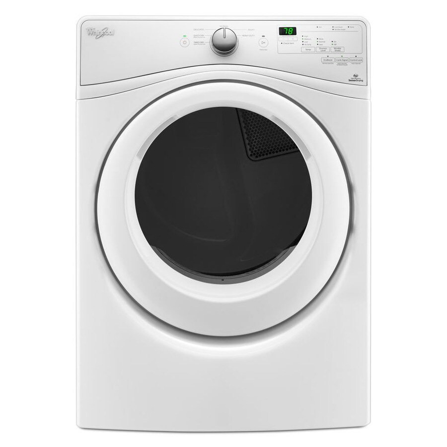 shop-whirlpool-long-vent-7-4-cu-ft-stackable-electric-dryer-white