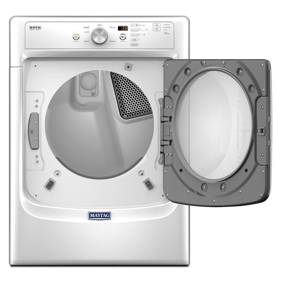 shop-maytag-7-4-cu-ft-stackable-electric-dryer-white-energy-star-at