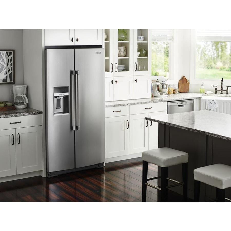 Maytag 20.6cu ft Counterdepth SidebySide Refrigerator with Ice