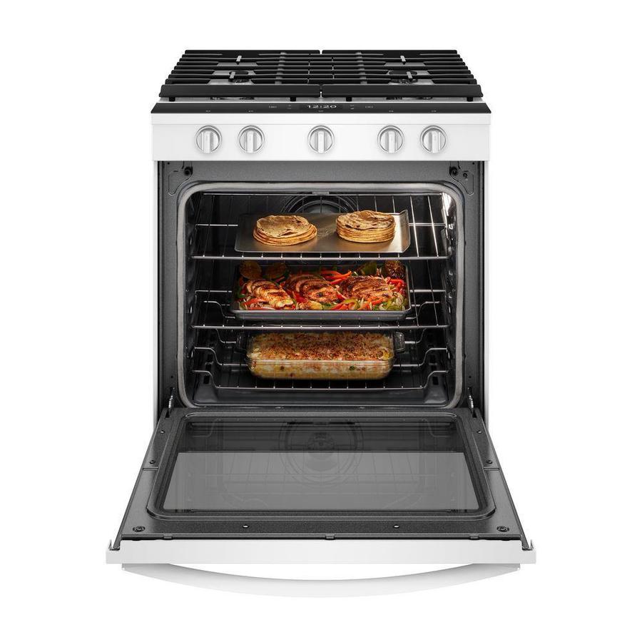 Whirlpool Smart 30in 5 Burners 5.8cu ft SelfCleaning Convection