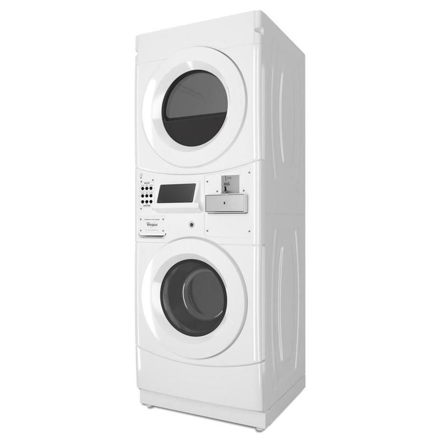 Whirlpool Gas Stacked Laundry Center with 3.1cu ft Washer and 6.7cu ft Dryer (White) ENERGY