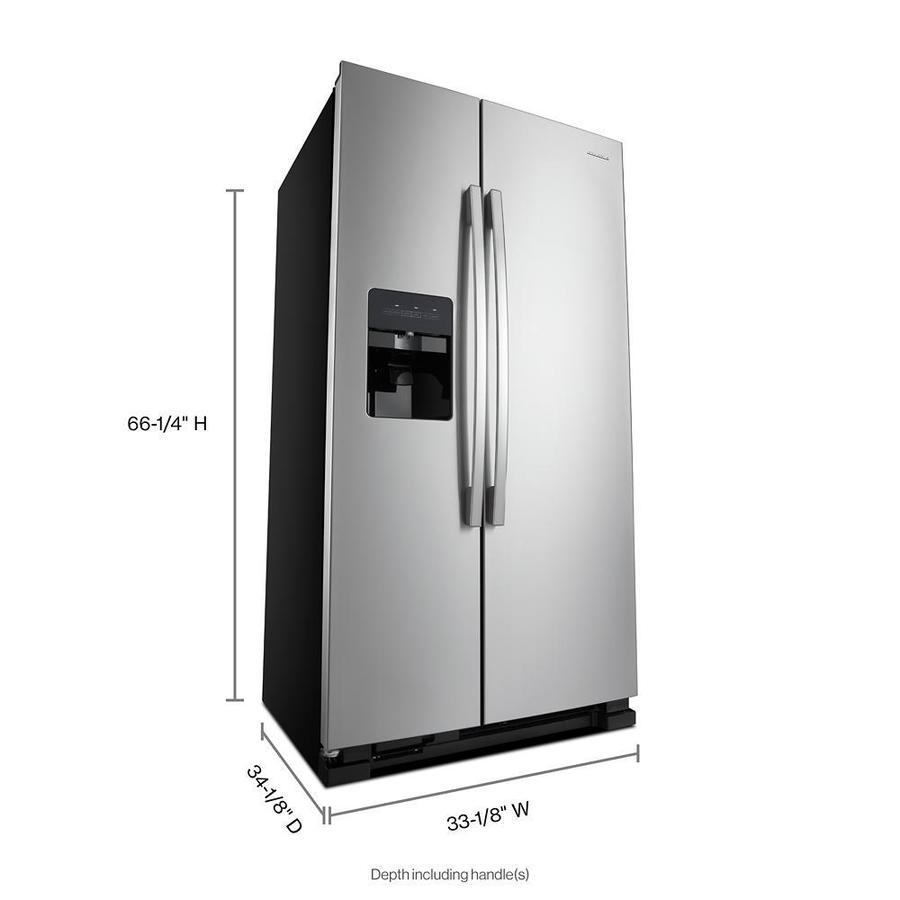 Amana 21.4cu ft SidebySide Refrigerator with Ice Maker (Stainless