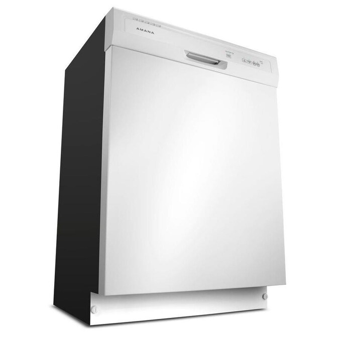 Amana 63Decibel Front Control 24in BuiltIn Dishwasher (White) ENERGY