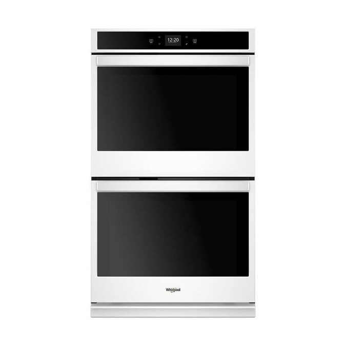 Whirlpool Smart Double Electric Wall Oven White Common 30 Inch