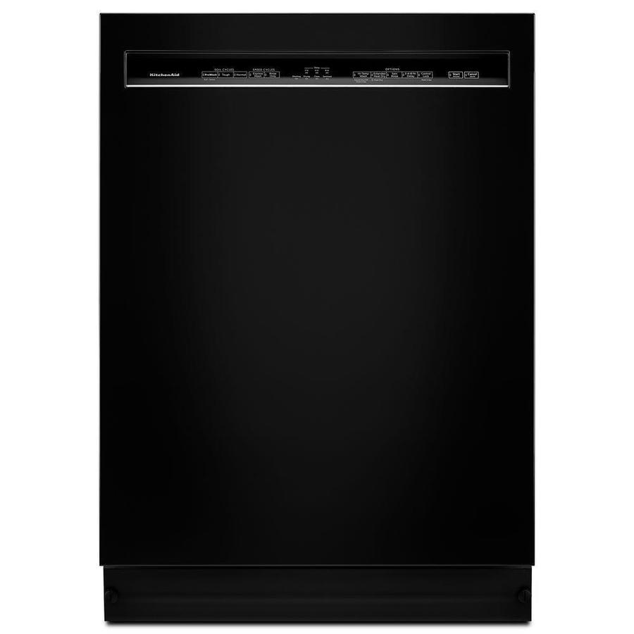 Kitchenaid 46 Decibel Front Control 24 In Built In Dishwasher Black Energy Star In The Built In Dishwashers Department At Lowescom