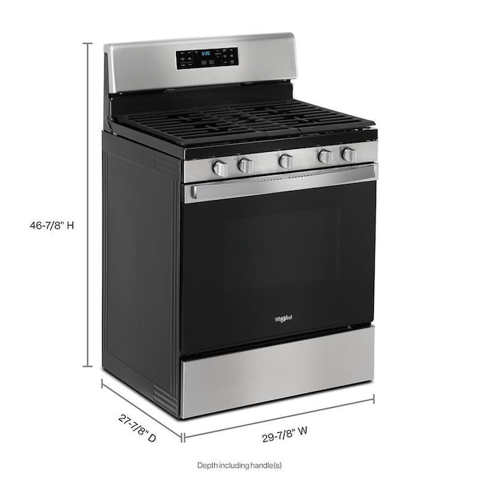 Whirlpool 5 Burners 5 Cu Ft Self Cleaning Convection Freestanding Gas Range Stainless Steel Common 30 In Actual 29 88 In In The Single Oven Gas Ranges Department At Lowes Com,Modular Kitchen Designs Catalogue With Price