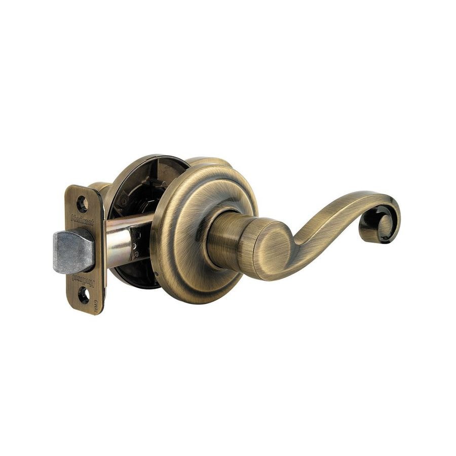 Kwikset Kwikset Signatures Lido Antique Brass Universal Passage Door