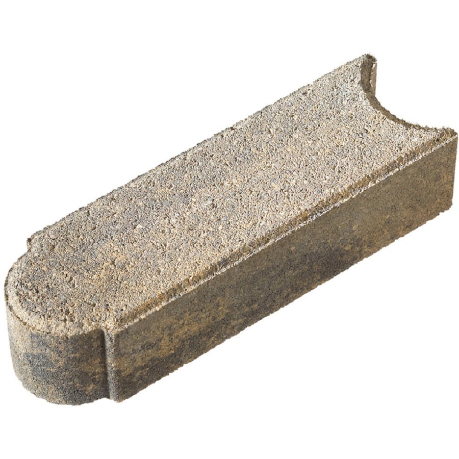 Shop Char Tan Matt Log Concrete Edging Stone (Common: 3-in x 4-in