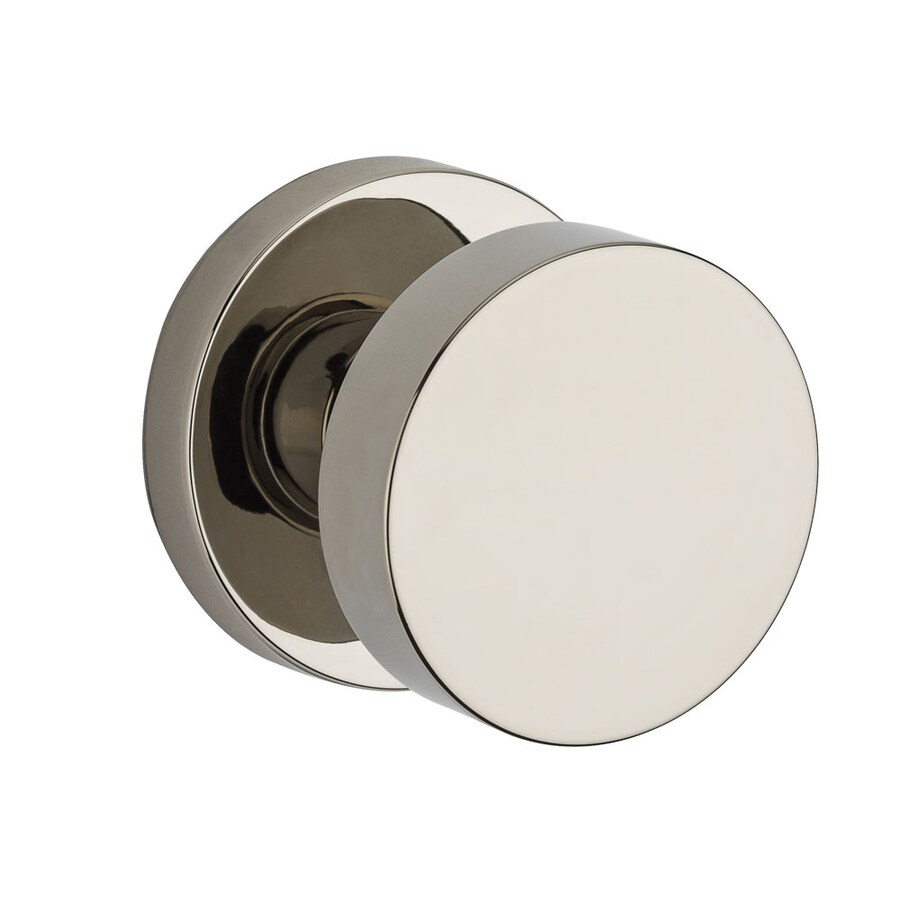 Baldwin Reserve Contemporary Polished Nickel Passage Door Knob in the