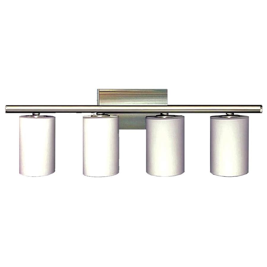 Shop 4-Light Khaleesi Satin Chrome Bathroom Vanity Light at Lowes.com