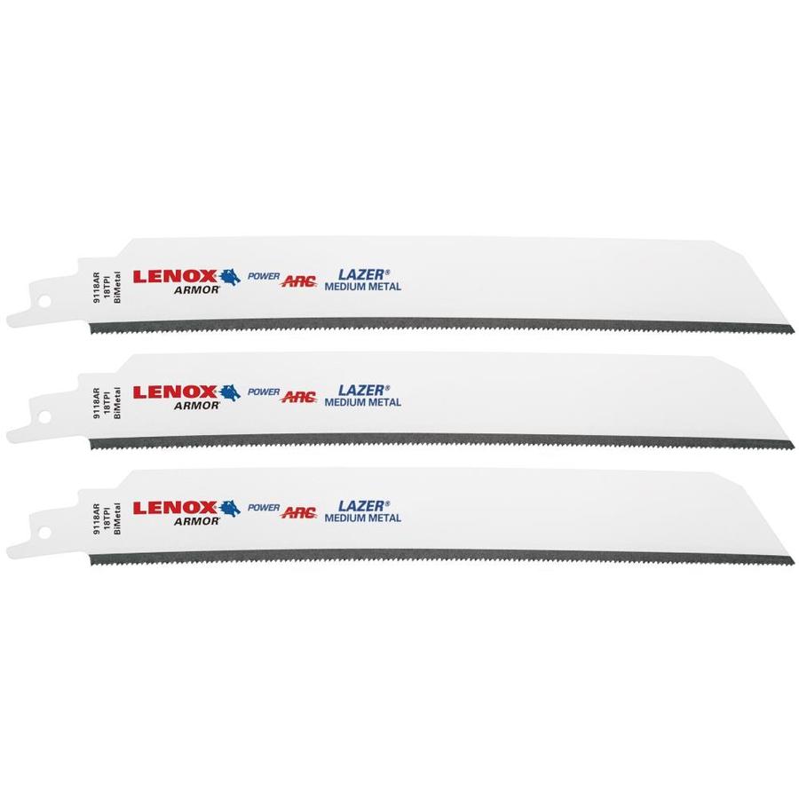 5 PACK LENOX Gold Power ARC 9” 8TPI Reciprocating Saw Blade Curved Thick Metal