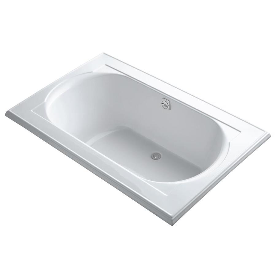 KOHLER Memoirs 42-in W x 66-in L White Acrylic Oval In Rectangle