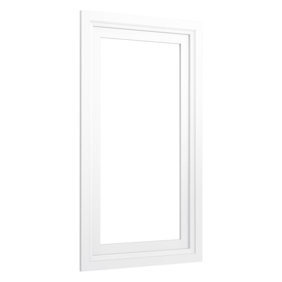 KOHLER 20.5in W x 35.5in H Linen White Wood Traditional Mirror Frame