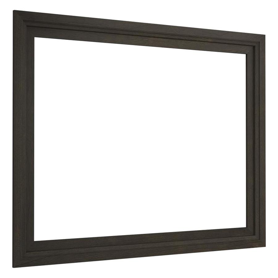 Kohler 45.5-in W X 35.5-in H Felt Grey Wood Traditional Mirror Frame 