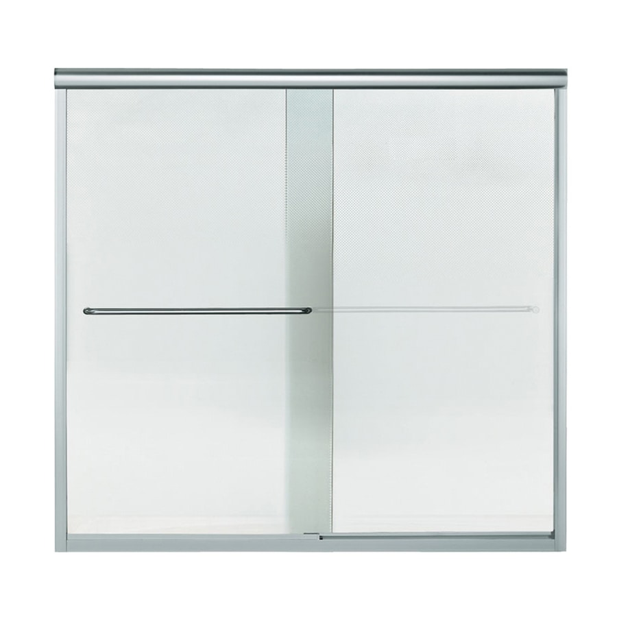 Deluxe Framed Sliding Bath Door 56 1 4 H X 54 3 8 59 3 8 W With 1 8 Thick Clear Glass 5900 59s Sterling