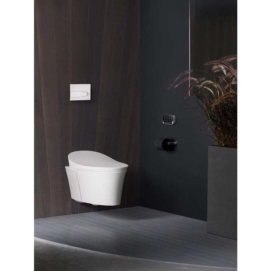 KOHLER Veil White WaterSense Dual Flush Elongated Custom Height Toilet
