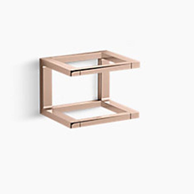 Kohler Draft 7 In Vibrant Rose Gold Wall Mount Double Towel Bar - Rose Gold Wall Shelves Kohler Draft 7 In Vibrant Rose Gold Wall Mount Double Towel Bar - Rose Gold Wall Shelves