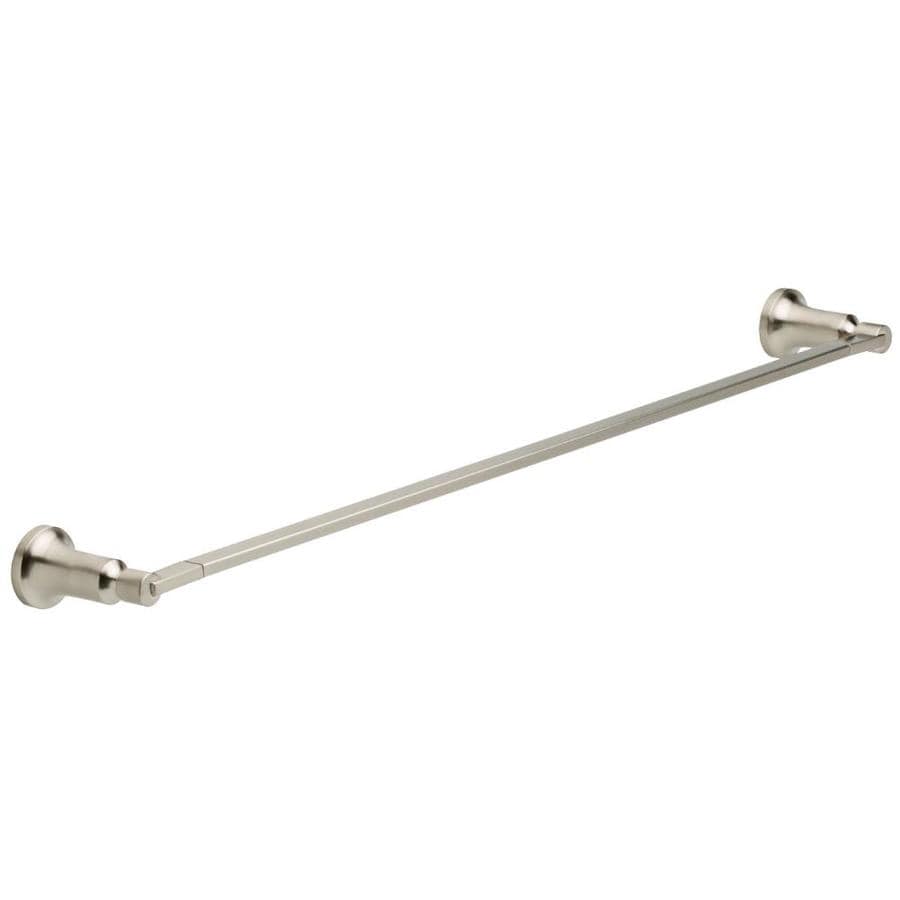 brushed nickel towel bar